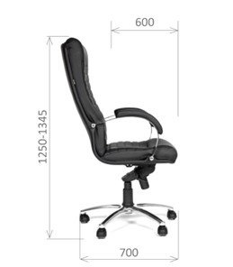 Офисное кресло CHAIRMAN 480 Экокожа премиум черная в Брянске - предосмотр 2